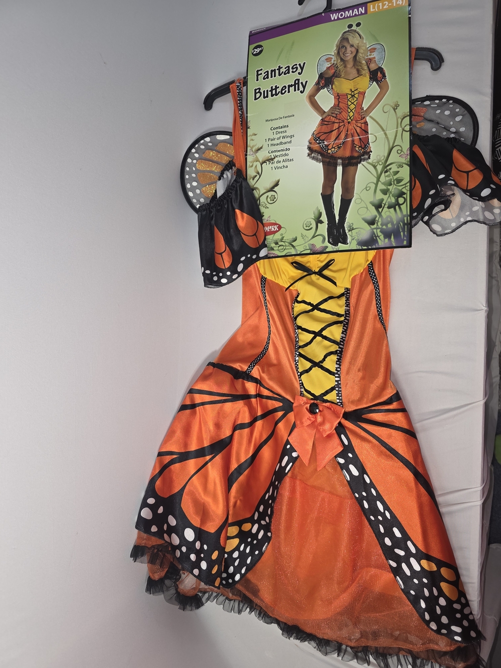 WOMEN'S Celebrate It Fantasy Butterfly Costume - Orange & Yellow - Picture 12 of 12
